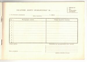 Karta Gwarancyjna i Instrukcja Użytkowania Mieszkania