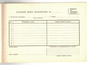 Karta Gwarancyjna i Instrukcja Użytkowania Mieszkania