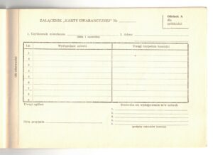 Karta Gwarancyjna i Instrukcja Użytkowania Mieszkania