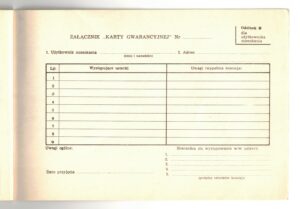 Karta Gwarancyjna i Instrukcja Użytkowania Mieszkania